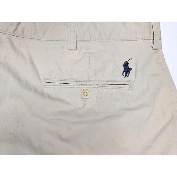 Polo Ralph Lauren Classic Fit Khaki Cotton Chino Shorts‎ Men's Size 38 - Picture 6 of 6